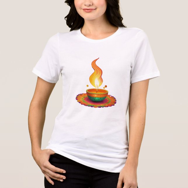 Festival der Lichter Tri-Blend Shirt (Vorderseite)