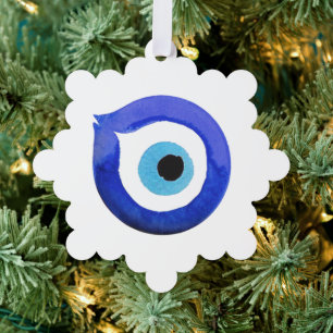 Festival Evil Eye Ornament Card