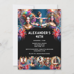 Festival Feuerwerkskörper Karneval Showmen Zirkuss Einladung