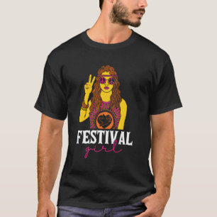 Festival Hippy Peace Sign Pacifische Hippies T-Shirt
