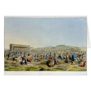 Festival in Athen, Kneipe. durch J. Rodwell, 1830