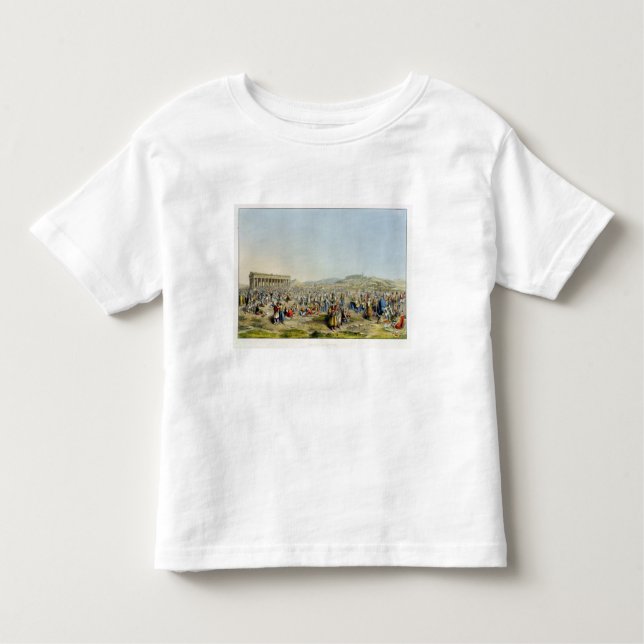 Festival in Athen, Kneipe. durch J. Rodwell, 1830 Kleinkind T-shirt (Vorderseite)