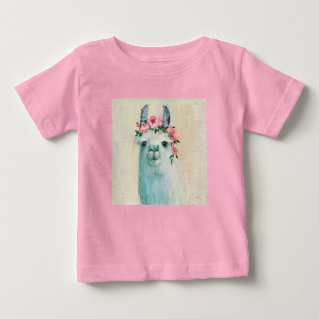 Festival Llama Baby T-shirt (Vorderseite)