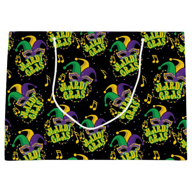 Festival Mardi Gras Große Geschenktüte (Vorderseite)