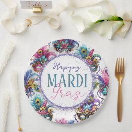 Festival Mardi Gras Pappteller