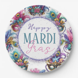 Festival Mardi Gras Pappteller