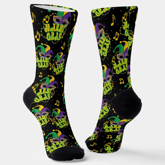 Festival Mardi Gras Socken (Gewinkelt)