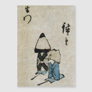 Festival Matsuri Kostümdarsteller Feudal Japan Magnetkarte