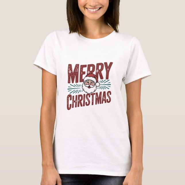 Festival Merry Christmas T-Shirt for Holiday Cheer (Vorderseite)