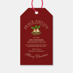 Festival Mistletoe Bells Weihnachten Geschenkanhänger