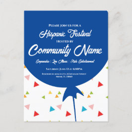 Festival Moon and Stars Flyer Postkarte