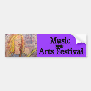 Festival Musik und Kunst Autoaufkleber