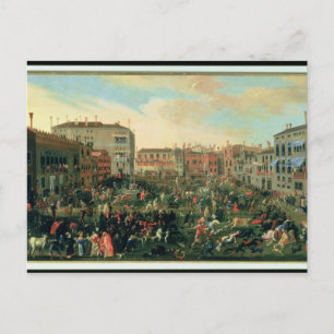Festival of the Bulls, Campo San Polo Postkarte