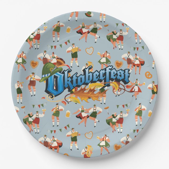 Festival Oktoberfest Pappteller (Vorderseite)