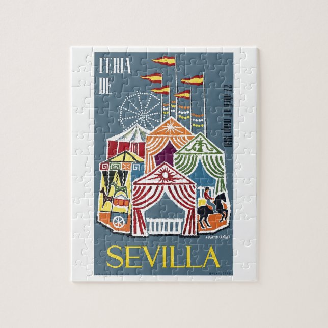 Festival-Plakat 1960 Spaniens Sevilla Puzzle (Vertikal)
