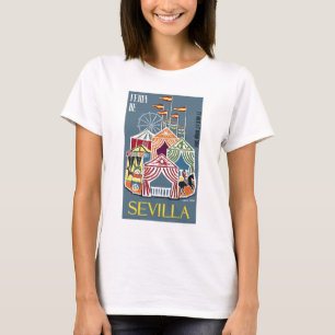 Festival-Plakat 1960 Spaniens Sevilla T-Shirt