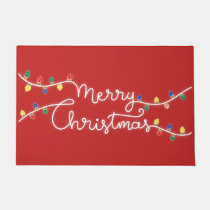 Festival Red Merry Weihnachtsmatte Fußmatte
