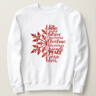 Festival Red Script White Sweatshirt