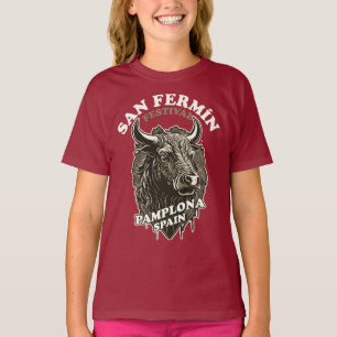 Festival San Fermin - das Laufen der Bullen T-Shirt