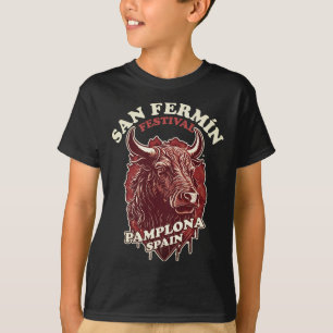 Festival San Fermin - das Laufen der Bullen T-Shirt