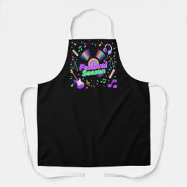 Festival Season Music Vinyl Record Graphic Schürze