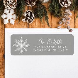 Festival Snowflake Weihnachtsfeiertag Label