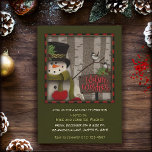 Festival Snowman Birds Birch Tree Red Green Holida Einladung<br><div class="desc">Individuell gestaltbare Fun Festive Snowman Birds Holiday Party Einladungen. Eine fröhliche Art, Ihre Familie, Freunde, Kollegen, Nachbarn oder alle anderen zu einer lustigen Weihnachts- oder Feiertagsfeier einzuladen. Personalisieren Sie diese Weihnachtseinladung mit verschiedenen Schriftart oder Formulierungen, um Ihren eigenen Stil zu schaffen. Eine fröhliche Einladung mit einem lustigen Schneemann, niedlichen Vögeln...</div>