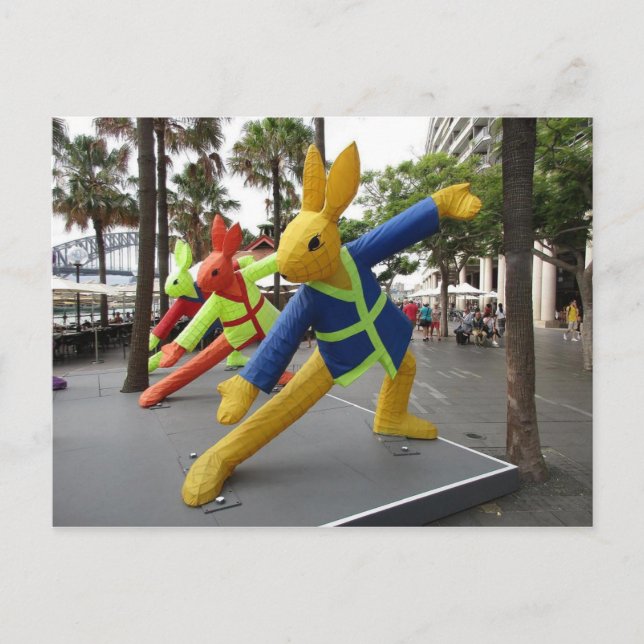 Festival Sydney Lunar: Rabbit Inflatables Postcard Postkarte (Vorderseite)