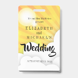 Festival Thema Spaß Hochzeit Einladung Ausweis