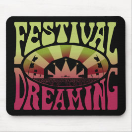 Festival Traumhaft Vintag Retro Green-Maroon Mousepad