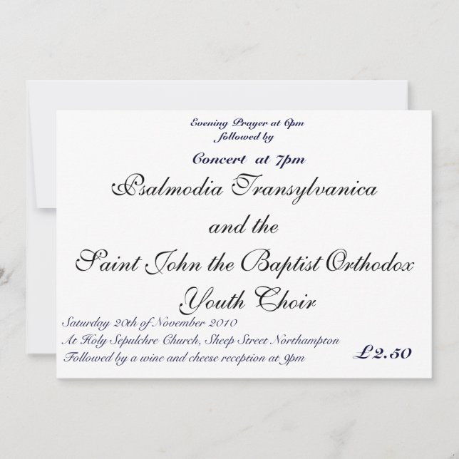 Festival von Saint Anne lädt 2010 ein Einladung (Vorderseite)