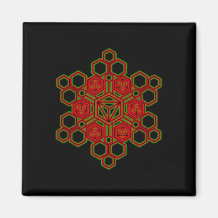 Festivalbekleidung Goa Trance Mandala Meditation Y Magnet
