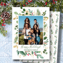 Festivalgrün Blattwerk Pine Wasserfarben