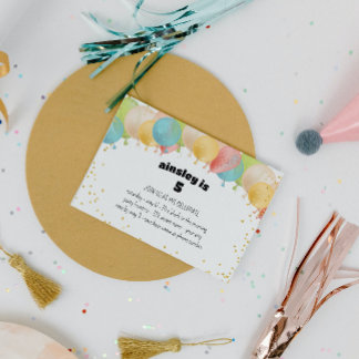 Festivals Balon Party Einladung