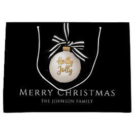 Festivals Bauble Black Christmas Große Geschenktüte
