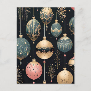 Festivals Baubles Weihnachtsgrüßkarte Postkarte