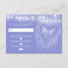 Festivals Baum elegante Hochzeitskarte RSVP Karte