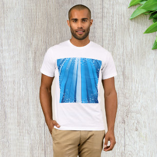 Festivals Blue Light Rays Mens T - Shirt