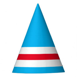 Festivals Bright Sky Blue Red White Racing Streife Partyhütchen