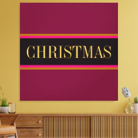 Festivals Burgundy Red Black CHRISTMAS Streifen Te
