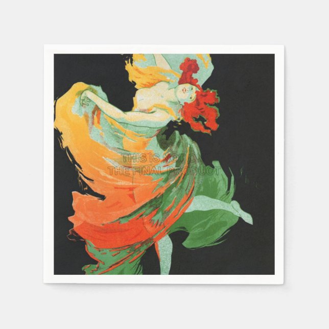 Festivals Cabaret Dancer Napkins Serviette (Vorderseite)