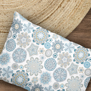 Festivals Chic Floral Mandala Schneeflocken Muster Kissenbezug