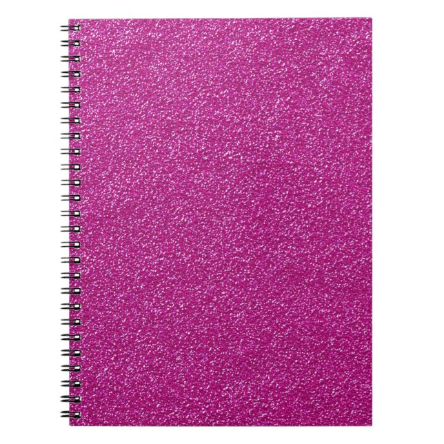 Festivals Chic Pink Glitzer Hintergrund Romantisch Notizblock (Vorderseite)
