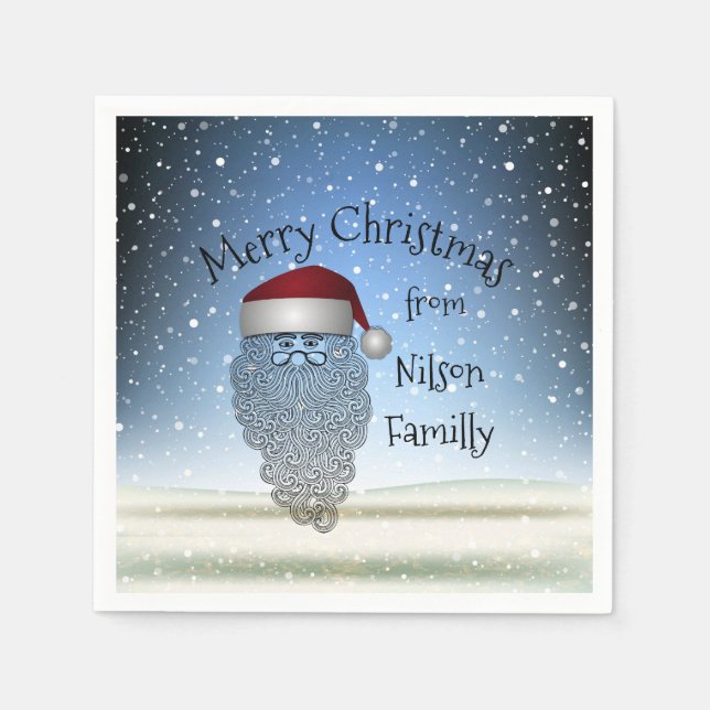 Festivals Chritsmas Party Funny Niedlicher Weihnac Serviette (Vorderseite)