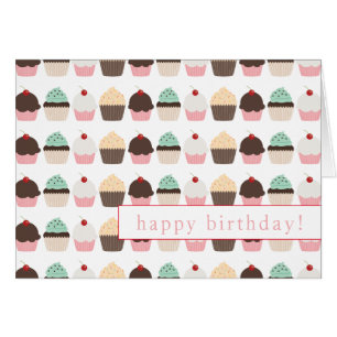 Festivals Cupcake Happy Birthday Card