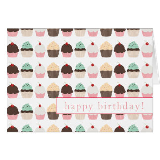 Festivals Cupcake Happy Birthday Card
