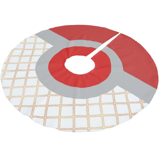 Festivals Design Treppenhaus Polyester Weihnachtsbaumdecke (Schrägansicht)