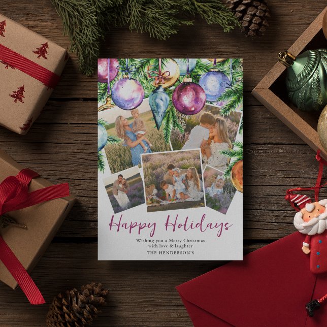Festivals Familie 5 Foto Ferienkarte Feiertagskarte (Von Creator hochgeladen)