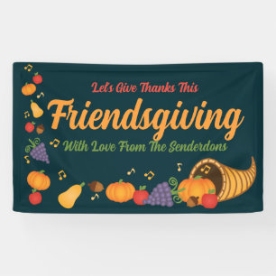 Festivals farbenfrohe Cornucopia Freundliches Part Banner