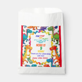 Festivals farbenfrohe Dinosaurier Geburtstagsgesch Geschenktütchen